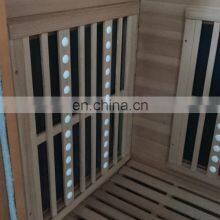 European Design Minimalist House Home Indoor Outdoor Solid Wooden Infrared Wet Steam Sauna Combined Room thumbnail-4