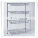 Chrome Wire Shelving With Wheels