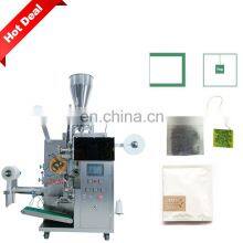 Small Automatic Double Teabag Packing Machine With Paper Envelope Outer Bag