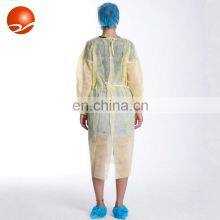 Disposable AAMI Level 2 Yellow Isolation Gown for Patient Hospital Gown thumbnail-2