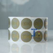 Customized Thickness Makeup Bottle Labels Circle Shape Stickers Offset Printing