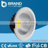 Die Cast Aluminum 9w Round Cob Led Downlight Led Recessed Down Light Dimmable Led Downlight CE/ROSH thumbnail-1