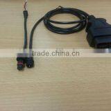 UL 22AWG 2 Core UV Jacket Stripped OBD Plug With 1.5mm Waterproof Wiring Harness thumbnail-1