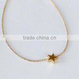 Gold Star Necklace -14 Gold Filled Necklace with Star Pendant- Tiny Star Necklace