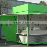 Free design OEM ODM available prefabricated shops, prefabricated kiosk,stainless steel booth