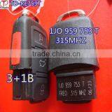 Tongda Key High Quality 2button Remote Key 433mhz ( 1JO 959 753 AG V5 ) for VW thumbnail-5
