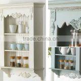 Shabby Chic Wooden Wall Storage Shelf With Two Layers for Living Room Quality Choice thumbnail-1