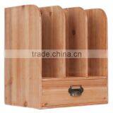 MHOME Portable Wooden Bookshelf