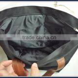 Canvas Tote Bag With pu Leather Handles thumbnail-3