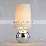 Chrome Body Fabric Shade Royal Style Candelabra Table Lamp Factory