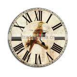Small Bird Decorative Wooden Clock for Sale