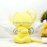 Yellow Cartoon Pludh Toy With Angel's Wings