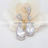 AAA Cubic Zircon Water Drop Earrings for Wedding Party Women's Fashion Jewelry Earrings thumbnail-4