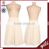 Dongguan 2015 Simple but Elegant White Color Wholesale Under Knees Skirts thumbnail-1