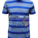 Men's Round Neck Casual Strips Yarn Dye T-shirt Made in China thumbnail-2