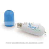 Medicine Promotional Gift Plastic Material Personalized Logo Brand Printing Pill Shaped Usb Flash Memory Pen Drive Supplier's Choice