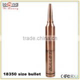 Yilong 2014 new mechanical mod with bullet drip tip and extension tubes for 18500 & 18650 battery as brand new brass bullet mod