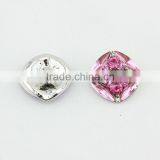 Fashion Jewelry Wholesale Bombay Pink Rhinestone Metal Snap Button For Snap Button Jewelry thumbnail-1