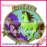 pvc paper fridge magnet, soft PVC badge