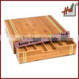 Custom multi-functional bamboo coffee capsule drawer HCGB30M