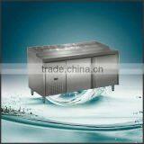 Low Power Consumption Stainless Steel Pizza Sandwich Workbench Refrigerator Freezer