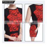 New Lady Dress in 2016 O-neck Long Mermaid Beauty Cotton Prom Dress Fashion thumbnail-5