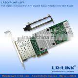 OEM/ODM Intel I350 Chipset PCI Express x4 Quad Port SFP Gigabit Ethernet Lan Card thumbnail-2