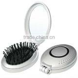 Mini Oval Plastic Pocket Mirror With Comb