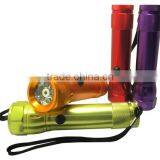 TE086 2015 Top High Quality Promotion Colorful Aluminum 6led +1 Laser Camping Light