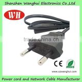 China hot sales ac power cord 2 pin cable
