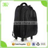 New Design Black Polyester Waterproof Travel Backpack Bag Trolley Luggage Quality Choice thumbnail-3