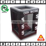 inflatable grabbing money cash machine cube booth                        
                                                Quality Choice