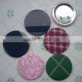 Cloth Covered Tinplate Badge for Promotion