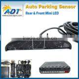 Front and Rear 8 Sensors Mini Black Led Parking Sensor