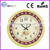 15 Inch Indoor Beautiful Flower Clock thumbnail-2
