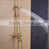 Luxury gold bath shower set