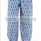Indian Hand Block Printed Baggy Trouser Harem Pants For Women thumbnail-2