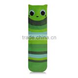 Green fleece covered long PVC hot water bottle pillow free sample