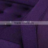 Two Seat Color Wool Fabric Living Room Furniture Deep Purple Sofa Sale thumbnail-6