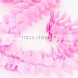 Pink pop out paper Garland Hanging Party decorations Honeycomb Tissue banner