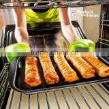 BBQ Grill Mat - SET OF 3 - Perfect for Grilling Ribs, Shrimps,Steaks, Burgers and Vegetables thumbnail-4