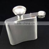 6oz Hip Flasks for Men/ Mini Metal Flask/ Standard Size Hip Flask thumbnail-2