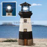 SOLAR POWERED LIGHTHOUSE GARDEN LIGHTHOUSE ORNAMENT WITH ROTATING LED thumbnail-1