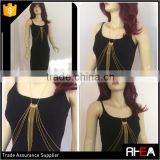 best selling wholesale gold tassel body chain fashion chain necklace jewelry