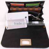 Men Women Girl PU Leather Shoulder Bag With Power Bank thumbnail-1