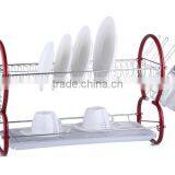 New Arrival 2 Tier Kitchen Chrome Dish Rack