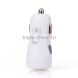 Fast charging mini dual USB car charger for mobile phone