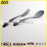 4pcs Black Stainless Steel Dinnerware Knives Fork Spoon Teaspoon Cutlery thumbnail-6