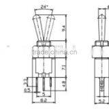 SMTS-102 ON-ON SPDT 3pin Mini Toggle Switch thumbnail-2