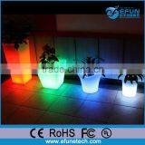 Lighted Outdoor/indoor Rechargable Decorative Led Colorful Flower Pots